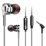 QKZ DM9 Hochwertige In-Ear Vollmetall Sport Musik-Kopfhörer, Mikrofonversion