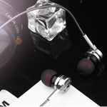 QKZ DM9 Hochwertige In-Ear Vollmetall Sport Musik-Kopfhörer, Mikrofonversion