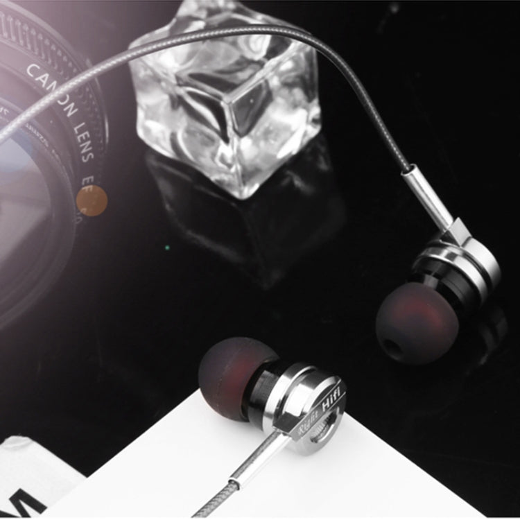 QKZ DM9 Hochwertige In-Ear Vollmetall Sport Musik-Kopfhörer, Mikrofonversion