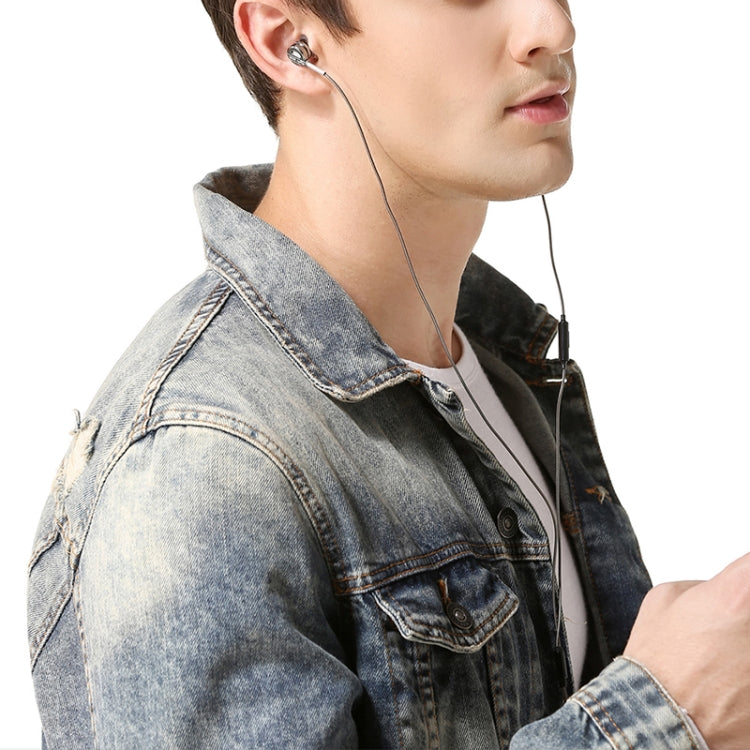 QKZ DM9 Hochwertige In-Ear Vollmetall Sport Musik-Kopfhörer, Mikrofonversion