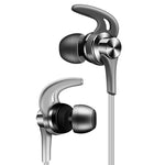 QKZ EQ1 CNC Metall Haiflossen-Kopfhörer Sport Musik-Kopfhörer, Mikrofonversion
