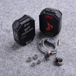QKZ EQ1 CNC Metall Haiflossen-Kopfhörer Sport Musik-Kopfhörer, Mikrofonversion
