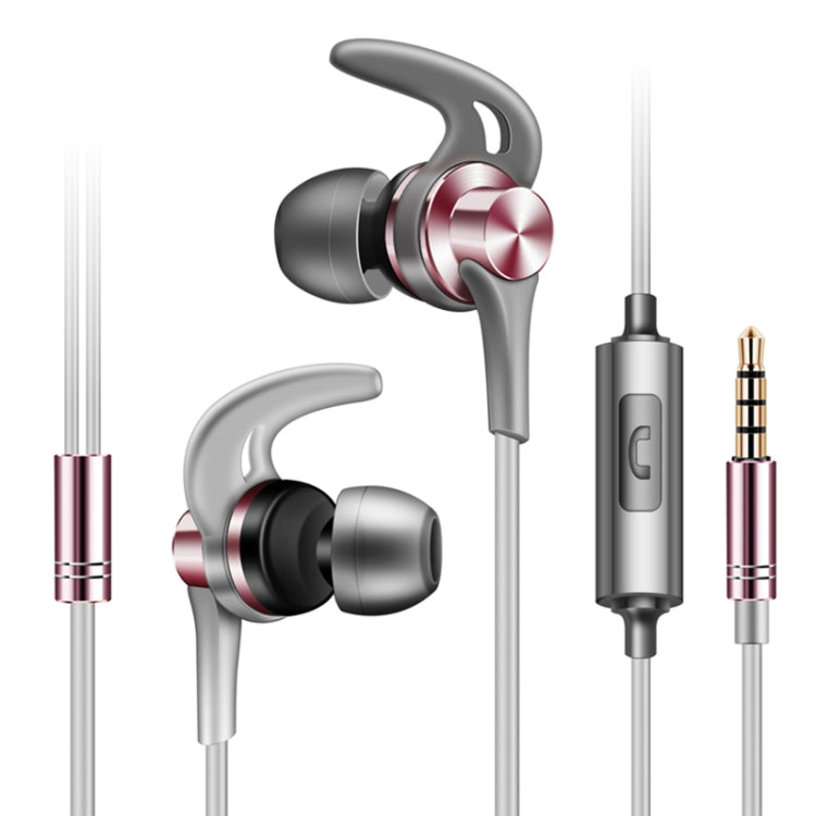 QKZ EQ1 CNC Metall Haiflossen-Kopfhörer Sport Musik-Kopfhörer, Mikrofonversion
