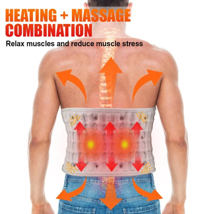 Hailicare Wiederaufladbarer, aufblasbarer Massagegürtel, elektrischer Heizgürtel ohne Stoffbeutel, Schutzgürtel