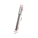 5 Stk. 1/4 Elektrischer Batch-Kopf, hochmagnetische Pleuelstange, Pistolenbohrer-Verlängerungsstange, Hülse, schnell drehendes Gelenk, Länge: 100 mm, 100 mm Gelenk