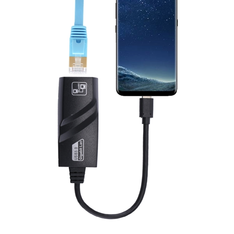 15cm USB-C / Type-C zu RJ45 Gigabit Ethernet Netzwerkadapter, RJ45
