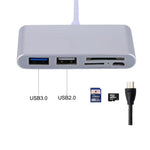 5-in-1 Micro-SD + SD + USB 3.0 + USB 2.0 + Micro-USB-Anschluss zu USB-C / Typ-C OTG COMBO Adapter Kartenleser für Tablet, Smartphone, PC, 5 in 1 (Silber), 5 in 1 (Gold)