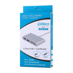 5-in-1 Micro-SD + SD + USB 3.0 + USB 2.0 + Micro-USB-Anschluss zu USB-C / Typ-C OTG COMBO Adapter Kartenleser für Tablet, Smartphone, PC, 5 in 1 (Silber), 5 in 1 (Gold)