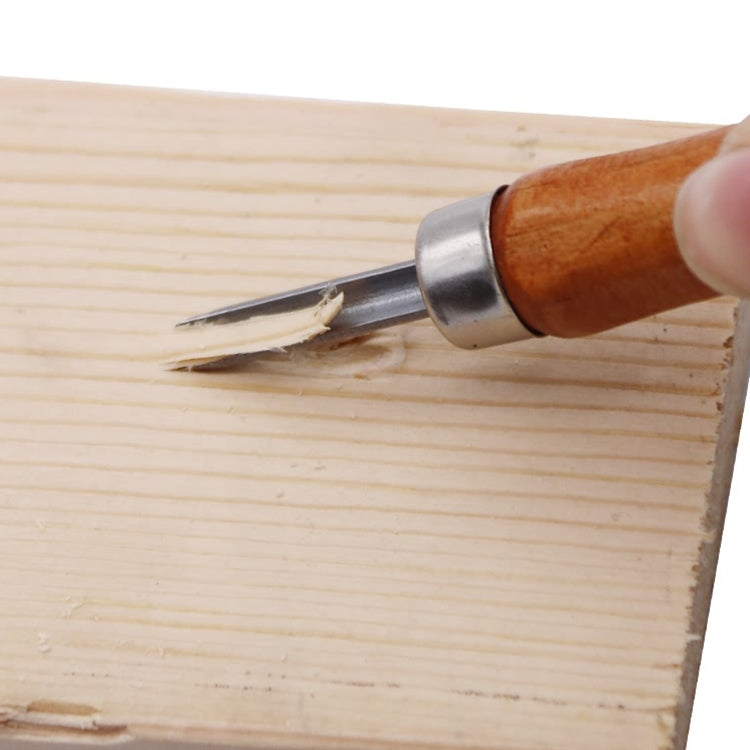 12-in-1 Holzbildhauer-Meißel-Set, Messer, grundlegende Holzschnitt-Werkzeuge, handgemachte Gummistempel, Handwerkzeuge, Meißel, Messer