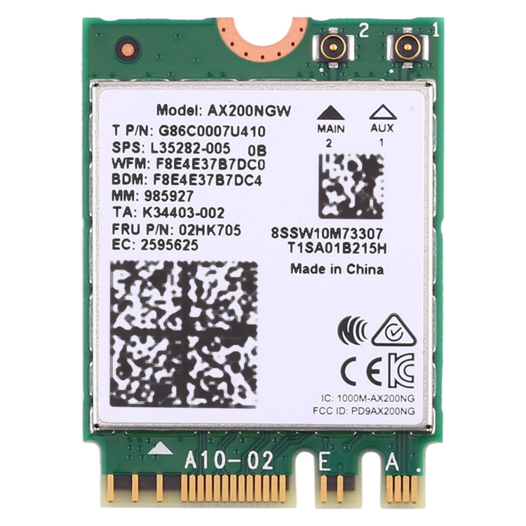 Dual-Band AX200 2400Mbps Wireless AX200NGW NGFF M.2 Bluetooth 5.0 Wifi Netzwerkkarte 2,4G/5G 802.11 ac/ax