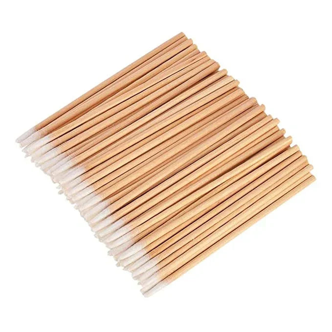 100 Stk. / Packung Einzelkopf-Wattestäbchen-Reinigungsgeräte, Einzelkopf-Wattestäbchen