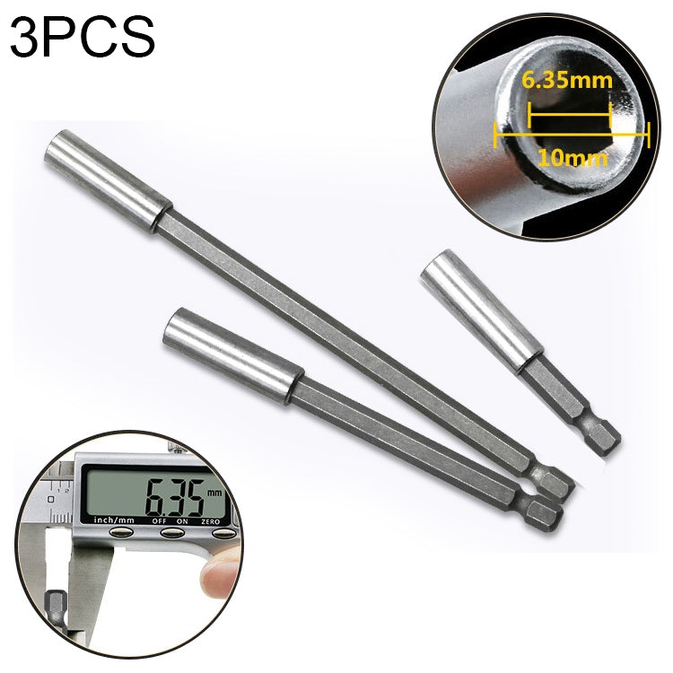 3 in 1 1/4 Zoll Elektro-Chargenkopf Hoher Magnetismus Pleuelstange Pistolenbohrer Verlängerungsstange Hülse Schnell drehbares Gelenk, Länge: 60/100/150mm, 60/100/150mm Gelenk