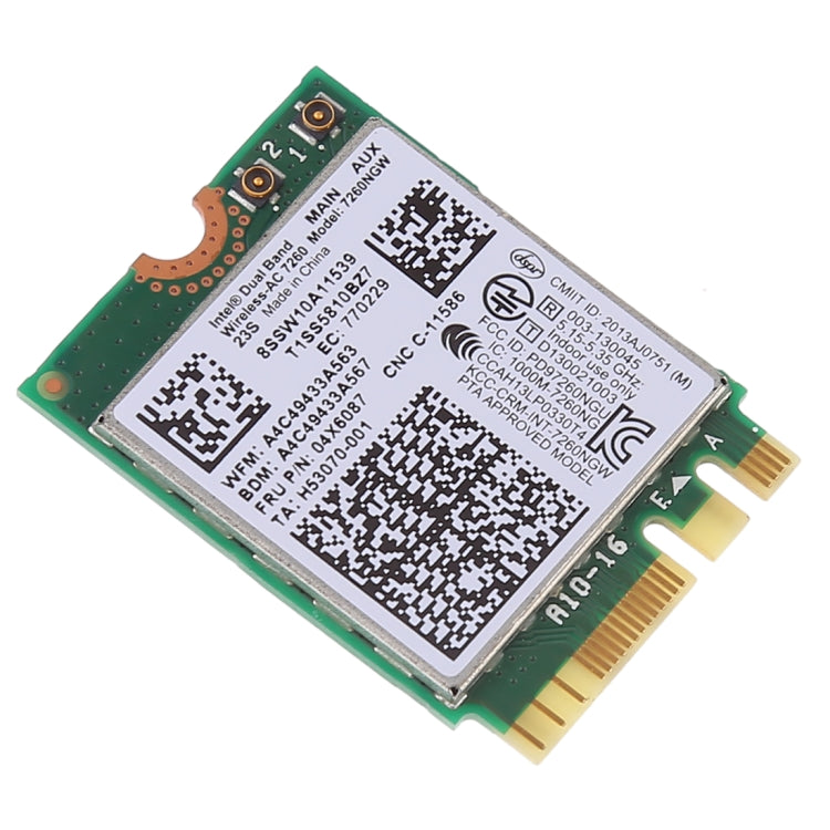 Dualband AC1200 Wireless NGFF M.2 Wifi Karte 7260NGW 7260AC Netzwerkkarte für Lenovo T440 X240 B40 B50 Y40 Y70 Y50 7260AC, AC1200