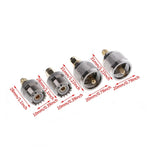 4-teiliges Adapterset A13, PL259/SO239 auf SMA Stecker/Buchse (HF-Steckverbinder)
