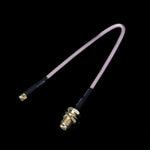 RG316 SMA-Buchse auf MMCX-Winkelstecker, geflochtenes Kabel, Länge: 15 cm