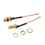 5 Stück RG178 Ufl/IPX/IPEX auf SMA-Buchse Adapterkabel mit geflochtenem Kabel, Länge: 5 cm, 5 cm