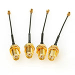5-teiliges Set RG178 Ufl/IPX/IPEX auf SMA-Buchse Adapterkabel mit geflochtener Ummantelung, Länge: 20 cm