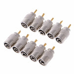 10 Stück UHF-Stecker PL-259, männlich, zum Löten für RG8X-Koaxialkabel