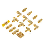 18-teiliges Set SMA-Stecker-Buchsen-Adapterset für Antennen, Antennenstecker, Konverter, Koaxialadapter