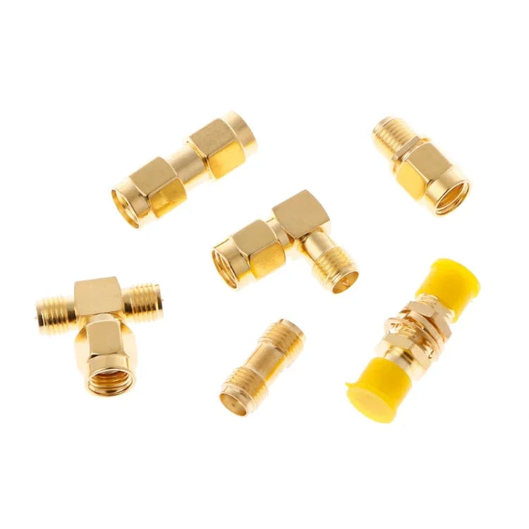 18-teiliges Set SMA-Stecker-Buchsen-Adapterset für Antennen, Antennenstecker, Konverter, Koaxialadapter