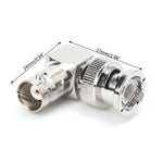 BNC-Stecker auf BNC-Buchse in L-Serie, rechtwinkliger RF-Kartensteckverbinder