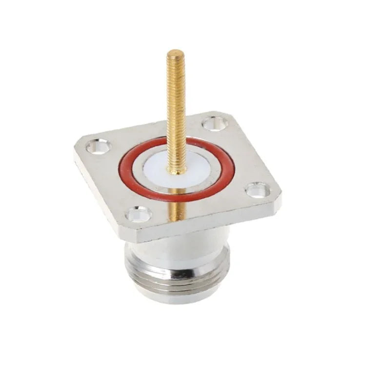 NKF Messing-N-Buchse mit 4-Loch-Flanschrahmen-HF-Adapter
