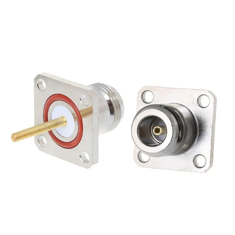 NKF Messing-N-Buchse mit 4-Loch-Flanschrahmen-HF-Adapter
