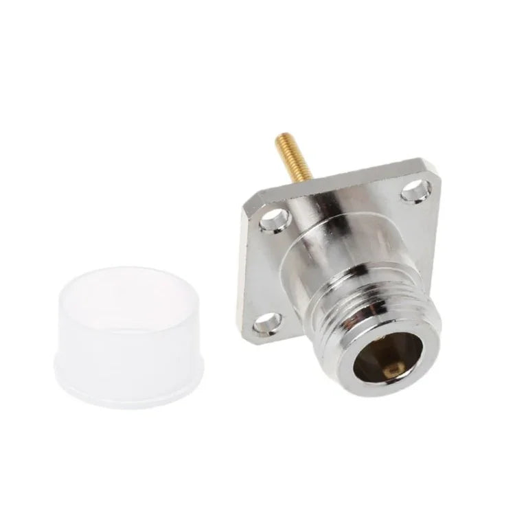 NKF Messing-N-Buchse mit 4-Loch-Flanschrahmen-HF-Adapter