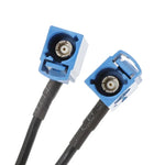 RG174 Typ Fakra C Stecker auf 2 x Fakra C Buchsen Y-Splitterkabel, Länge: 50 cm
