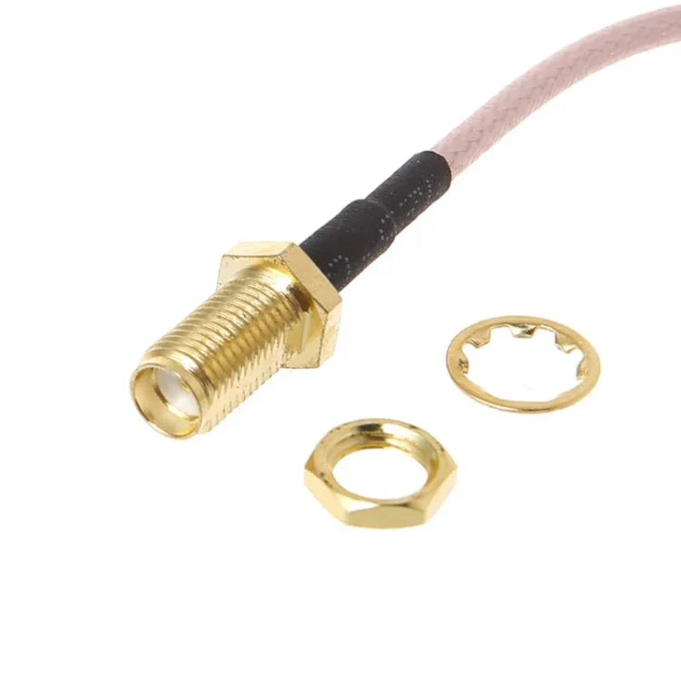 SMA-Buchse auf CRC9/TS9-Doppel-HF-Koaxialstecker, RG316-Adapterkabel, Länge: 15 cm
