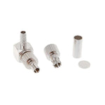 2-in-1 TS9/CRC9 rechtwinkliger HF-Koaxialkartenstecker (männlich) für RG174/178/316 LMR100