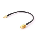 RG174 CRC9 Stecker gerade auf SMA Buchse Verbindungskabelverlängerung, Länge: 15 cm