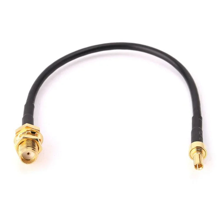 RG174 CRC9 Stecker gerade auf SMA Buchse Verbindungskabelverlängerung, Länge: 15 cm