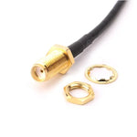 RG174 CRC9 Stecker gerade auf SMA Buchse Verbindungskabelverlängerung, Länge: 15 cm