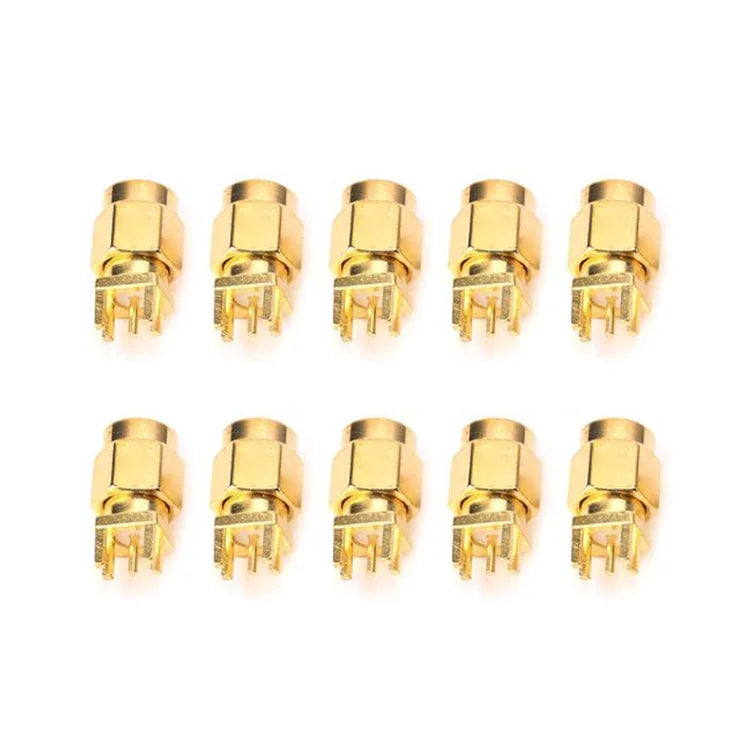 10 Stück 1,6 mm SMA-Buchsen für Leiterplattenmontage mit Clips (HF-Steckverbinder)