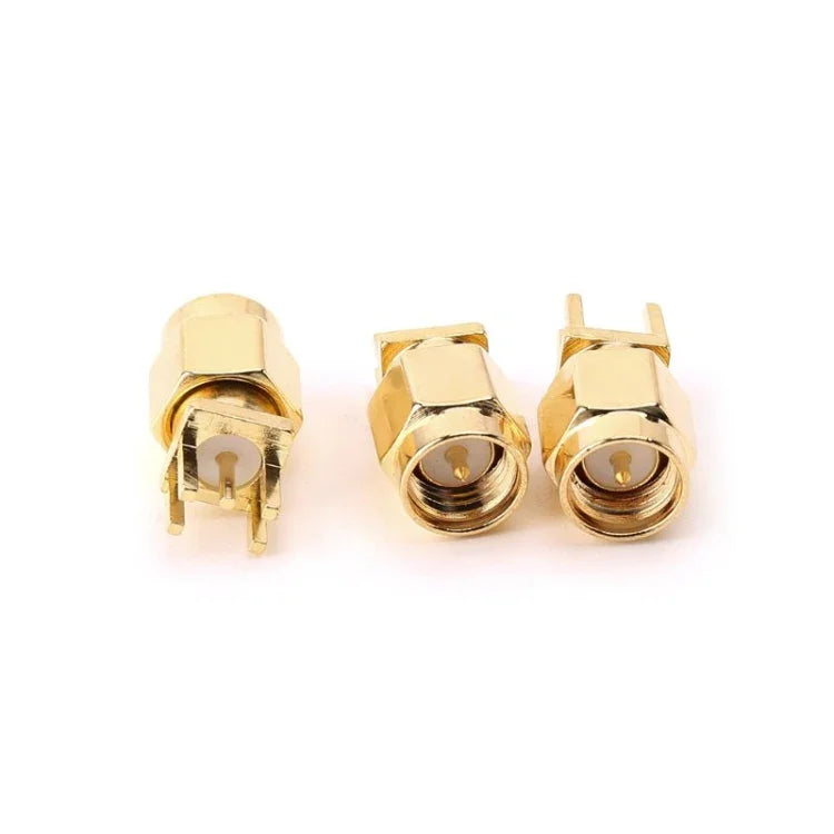 10 Stück 1,6 mm SMA-Buchsen für Leiterplattenmontage mit Clips (HF-Steckverbinder)
