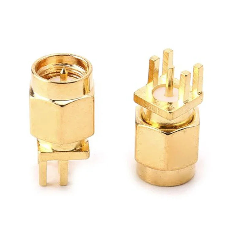10 Stück 1,6 mm SMA-Buchsen für Leiterplattenmontage mit Clips (HF-Steckverbinder)