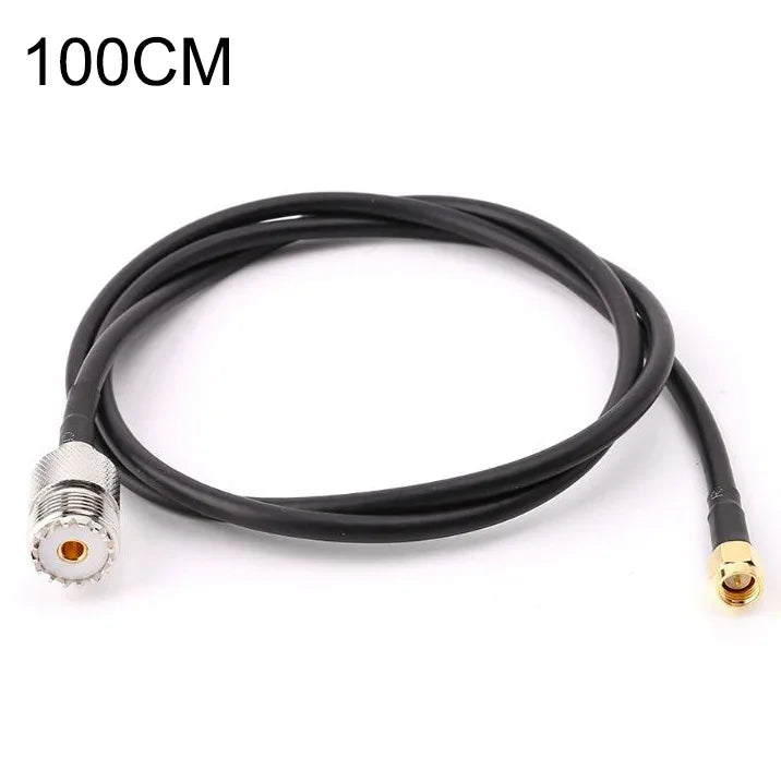 RG58 UHF-Buchse auf SMA-Stecker Verbindungskabel, Länge: 100 cm