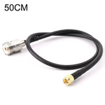 RG58 UHF-Buchse auf SMA-Stecker Verbindungskabel, Länge: 50 cm