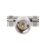 T-förmiger UHF-Stecker PL259 auf 2 UHF-Buchsen Adapter