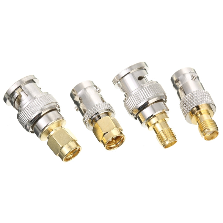 4 Stück / Set SMA zu BNC Verbinder RF Adapter Test Konverter Set