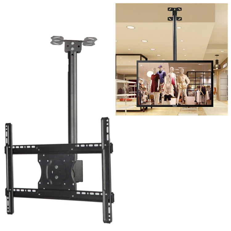 32-65 Zoll Universelle Höhen- und winkelverstellbare Einzelbildschirm-TV-Wand-/Deckenhalterung, ausziehbarer Bereich: 0,5-2 m, 32-65 Zoll