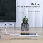ORICO MH2AC-U3 Clip-Typ 2 Ports USB3.0 HUB mit SD-Kartenleser