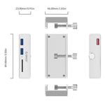ORICO MH2AC-U3 Clip-Typ 2 Ports USB3.0 HUB mit SD-Kartenleser