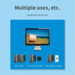 2x4 USB Umschalter 2 Ports PCs teilen 4 Geräte für Drucker Tastatur Maus Monitor, 2x4 USB Umschalter