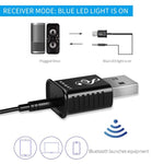 MSD168 2 in 1 Bluetooth Sender Empfänger Mini 3,5 mm AUX Stereo kabelloser Bluetooth 5.0 Adapter für Auto TV PC MP3