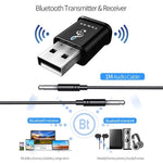 MSD168 2 in 1 Bluetooth Sender Empfänger Mini 3,5 mm AUX Stereo kabelloser Bluetooth 5.0 Adapter für Auto TV PC MP3