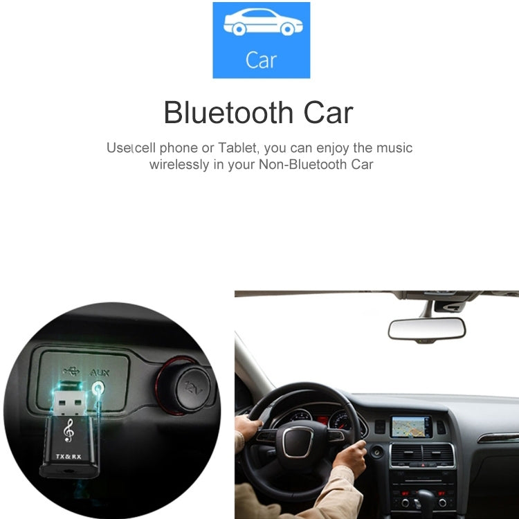 MSD168 2 in 1 Bluetooth Sender Empfänger Mini 3,5 mm AUX Stereo kabelloser Bluetooth 5.0 Adapter für Auto TV PC MP3