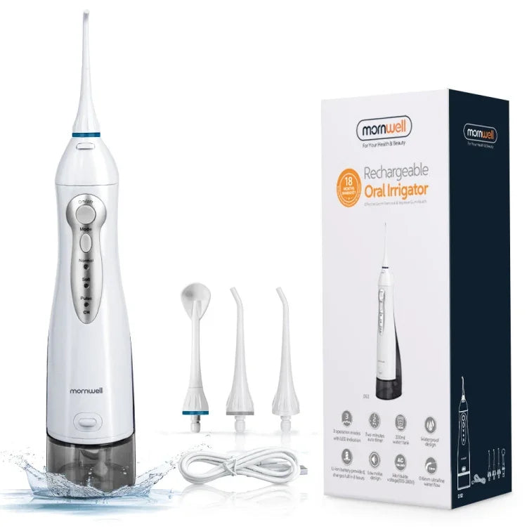 Mornwell D52 USB-aufladbarer Wasserflosser IPX7 wasserdichter Munddusche, D52