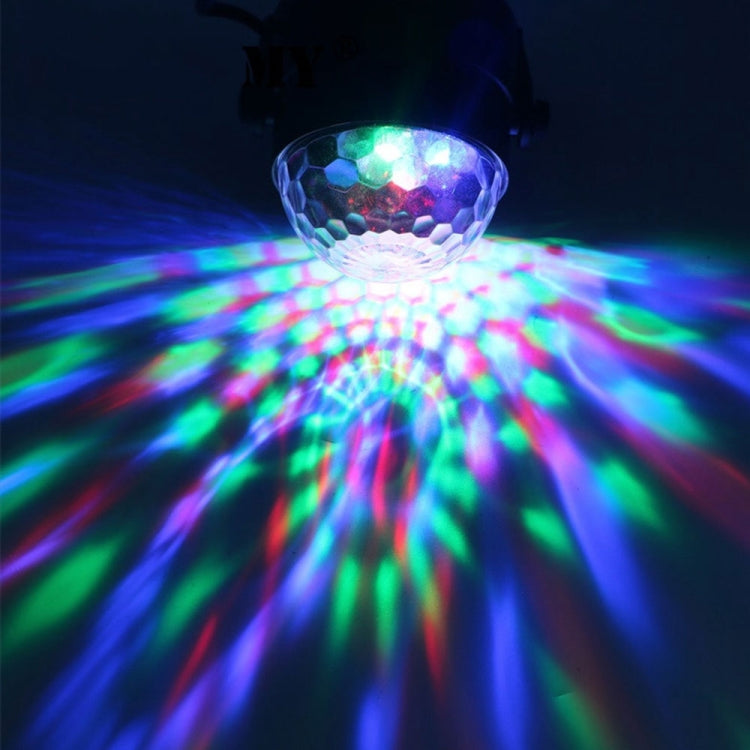 YouOKLight YK2278 3W Sound Activated Party DJ Lighting RBG Disco Ball Strobe Lamp Stage Par Light with 7 Modi, Ohne Fernbedienung